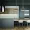 Designers Fountain Erba 60 Watt 3 Light Brushed Nickel Pendant with Grey Wood Shade D228M-16P-BN - alternate 2